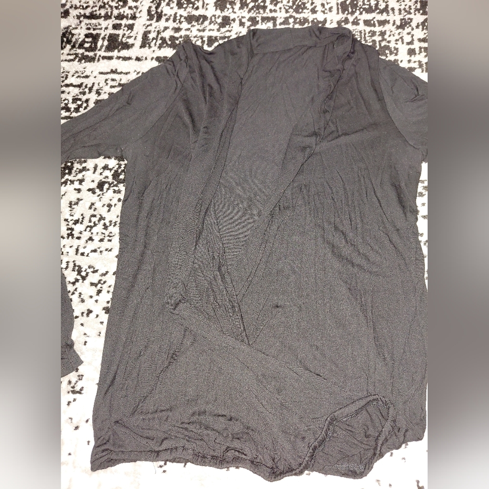 EUC Lanston Black Surplice Drape Top - Size Small! - Picture 8 of 12